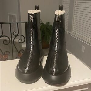 3.1 Phillip Lim Black Leather Winter Boots